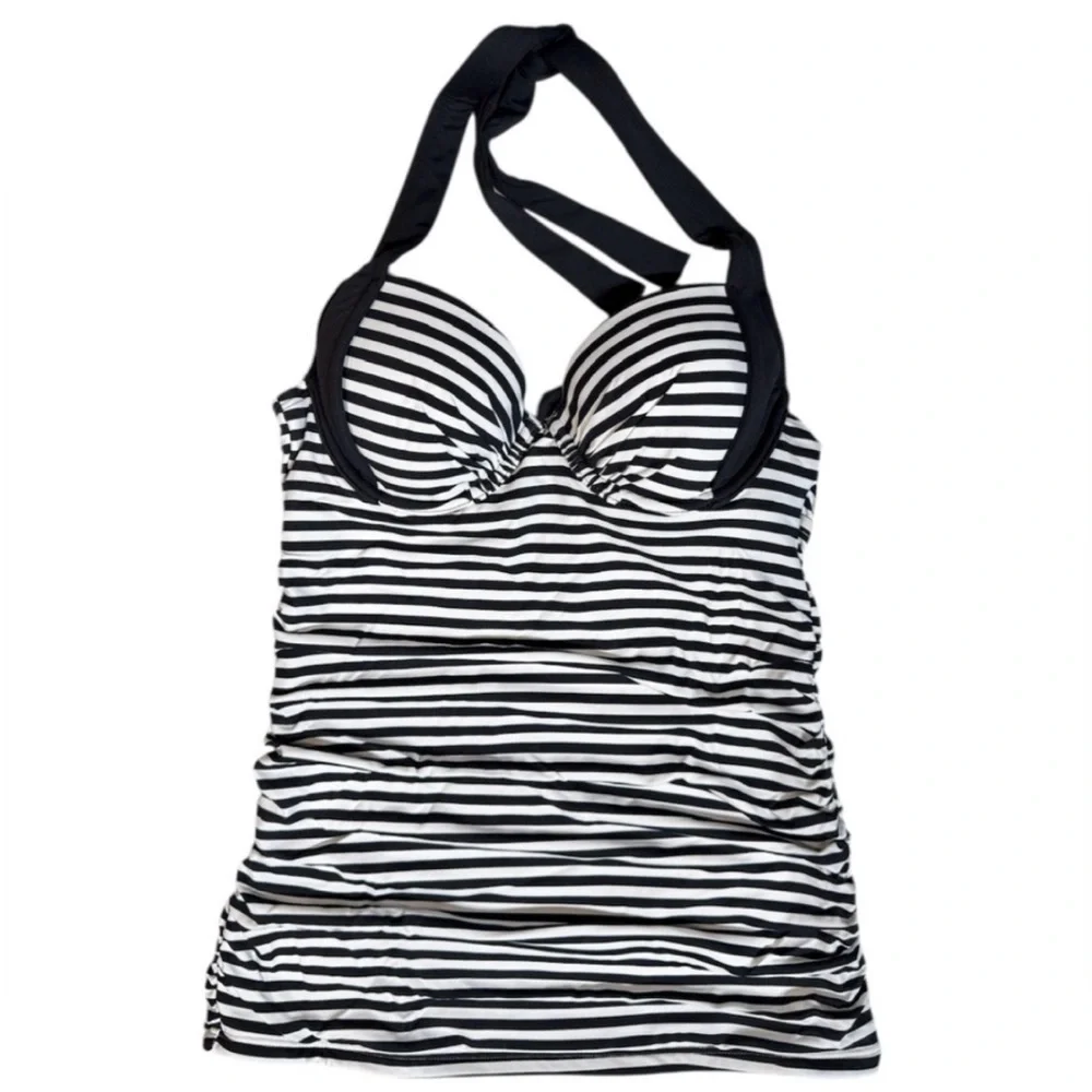 Tommy Bahama Littlestripe Underwire Halter Tankini, DD Cup